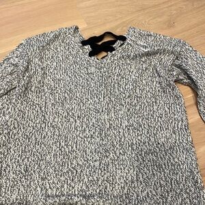 Black and white sweater